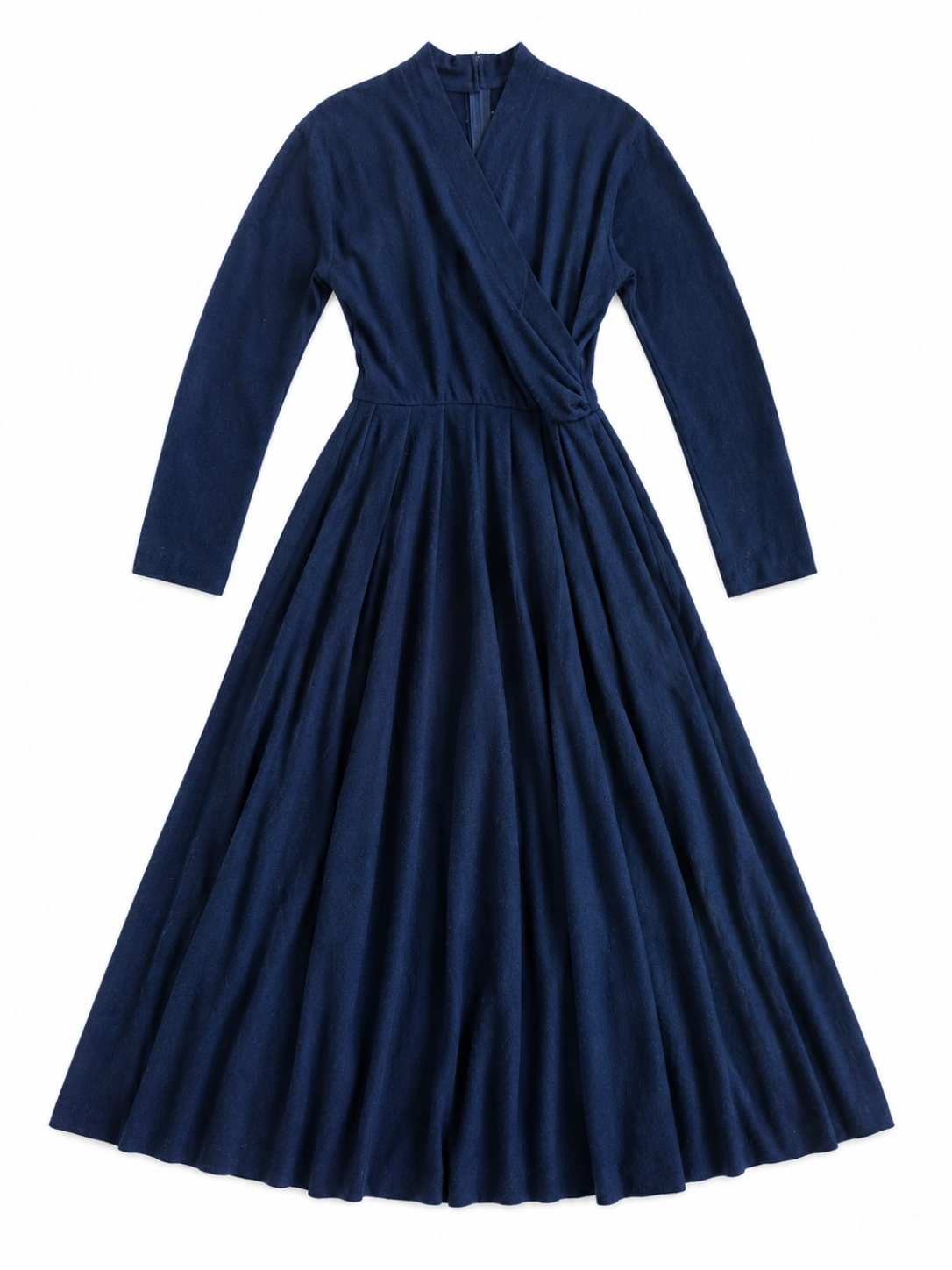 Western Wool Black Maxi Dress