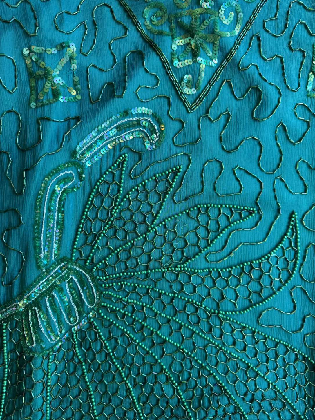 Emerald City Silk Beaded Set
