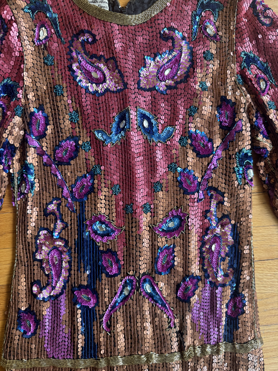 Gatsby Gown in Sequined Silk