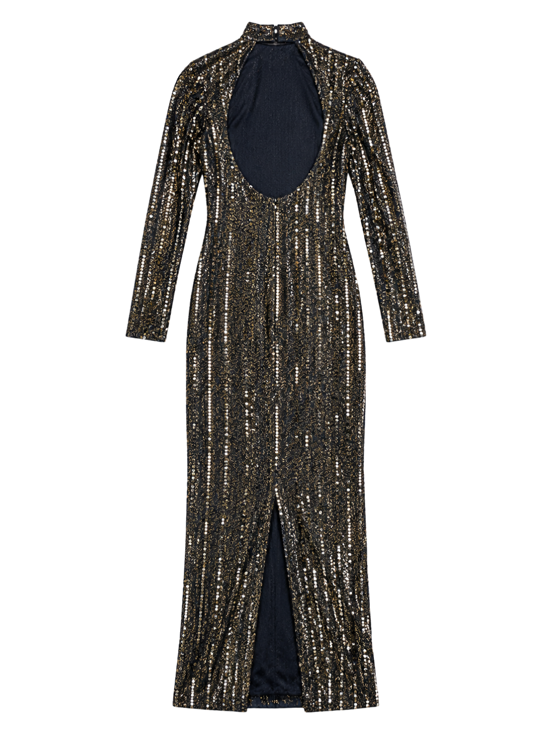 Glitzy Gold Sequin Gown