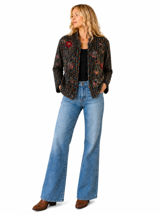 Velvet Rose Multicolor Coat
