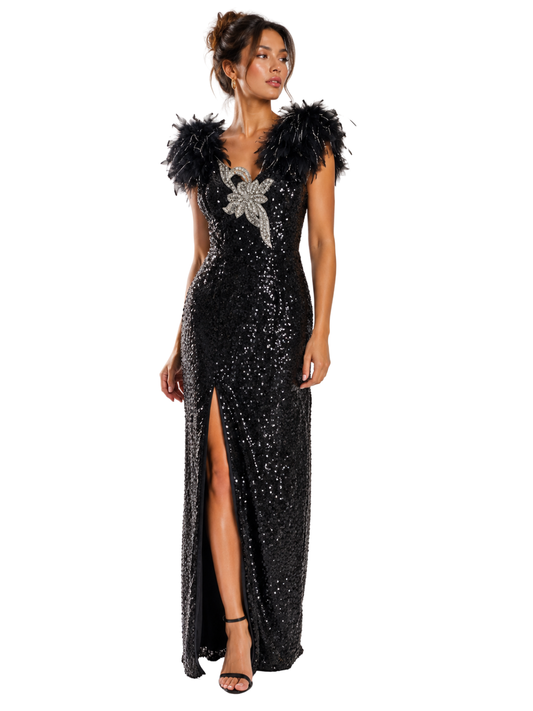 Show Stopper Sequined Gown