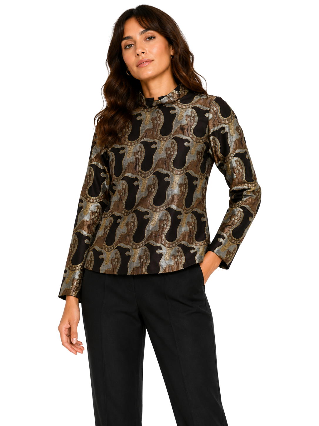 Art Deco Lurex Tapestry Blouse