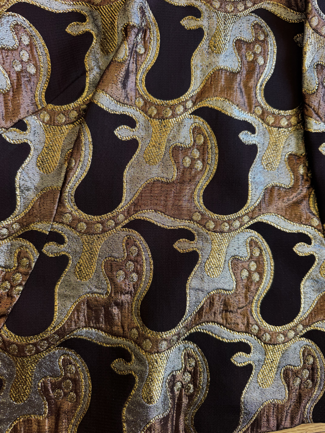Art Deco Lurex Tapestry Blouse