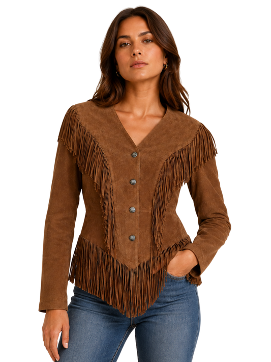 Cripple Creek Suede Fringe Jacket