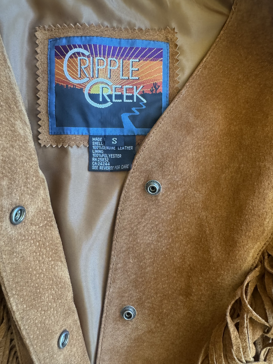 Cripple Creek Suede Fringe Jacket
