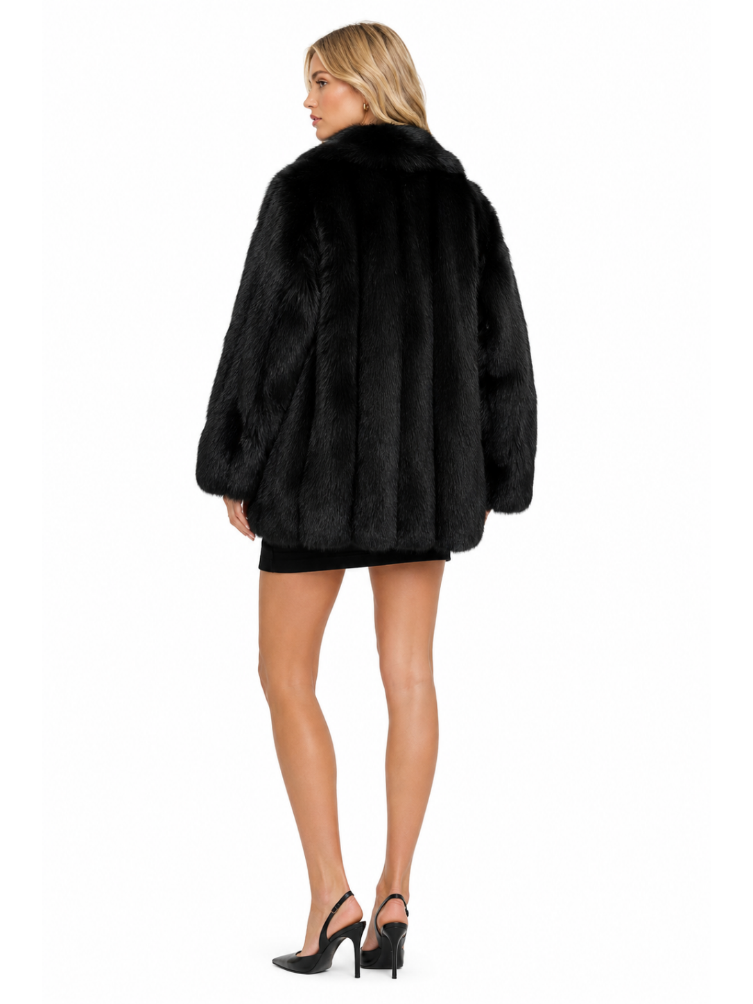 Midnight Moves Vintage Fur Coat