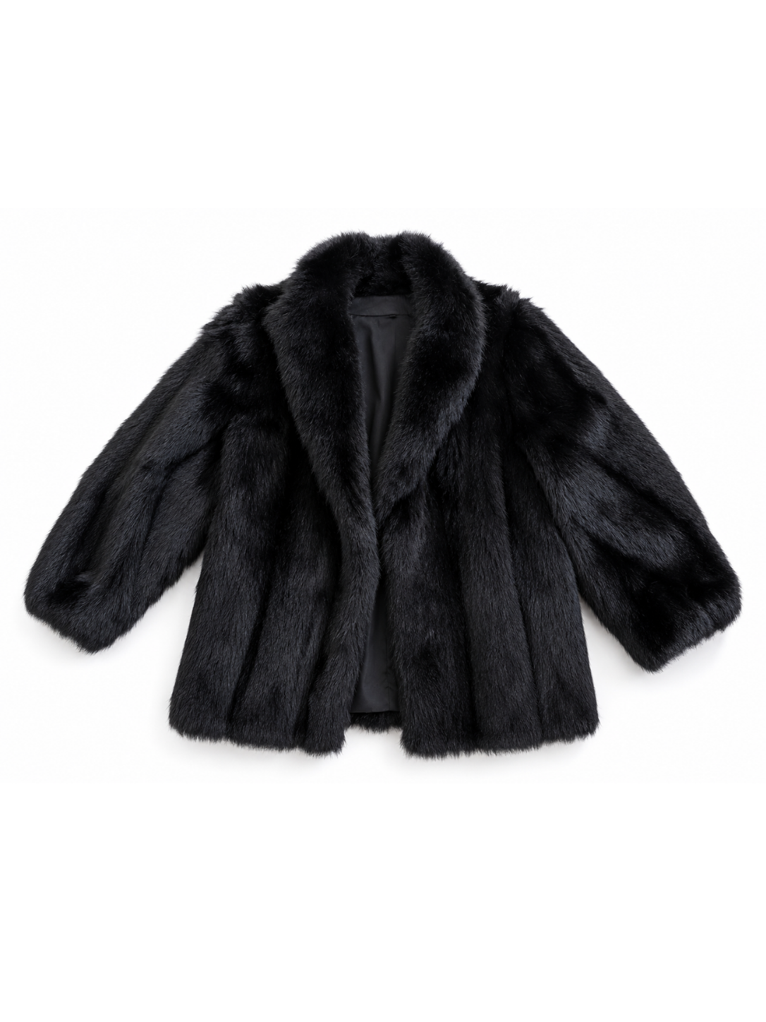 Midnight Moves Vintage Fur Coat