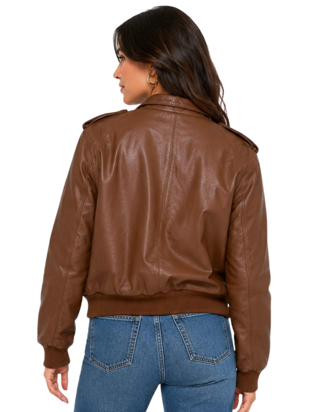 Classic Leather Bomber Jacket