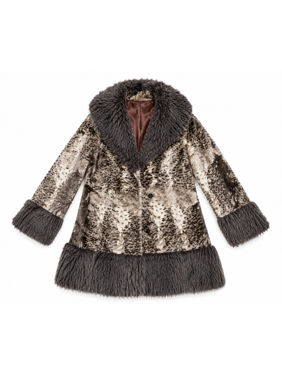 Wild Horses Vintage Fur Coat