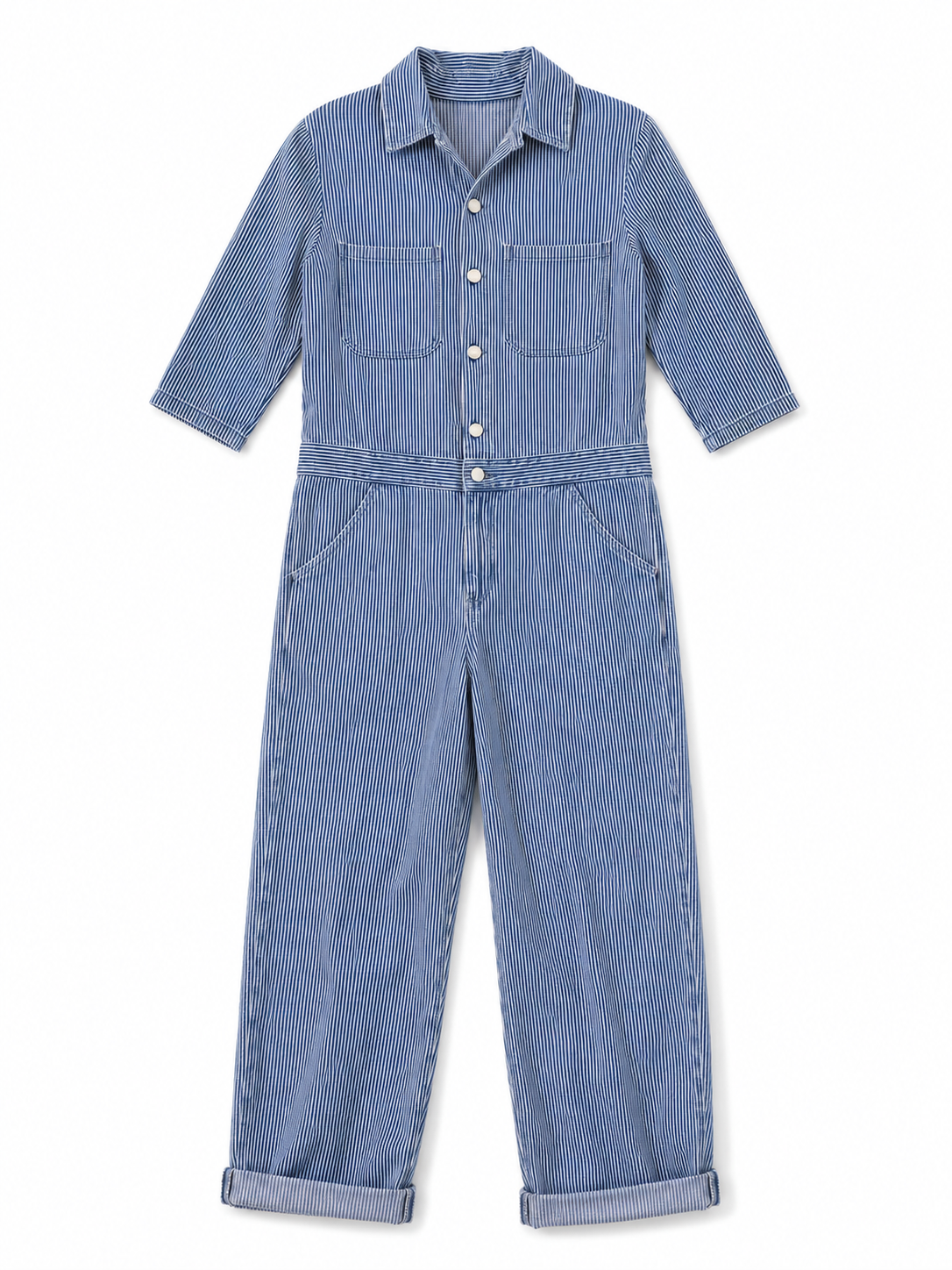Denim Pinstripe Painter Suit