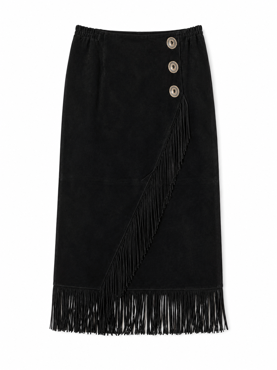 Wild West Suede Fringe Skirt