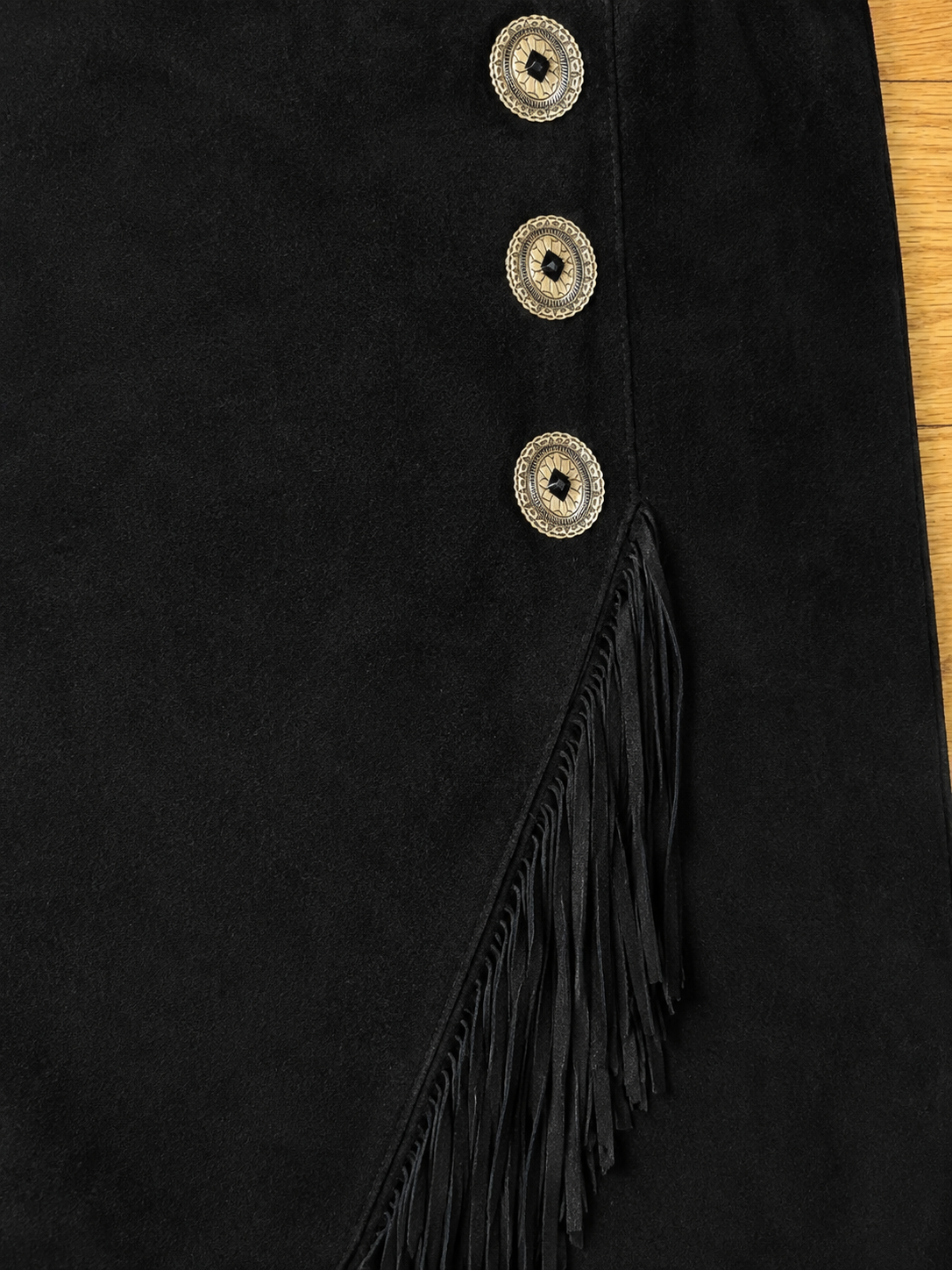 Wild West Suede Fringe Skirt