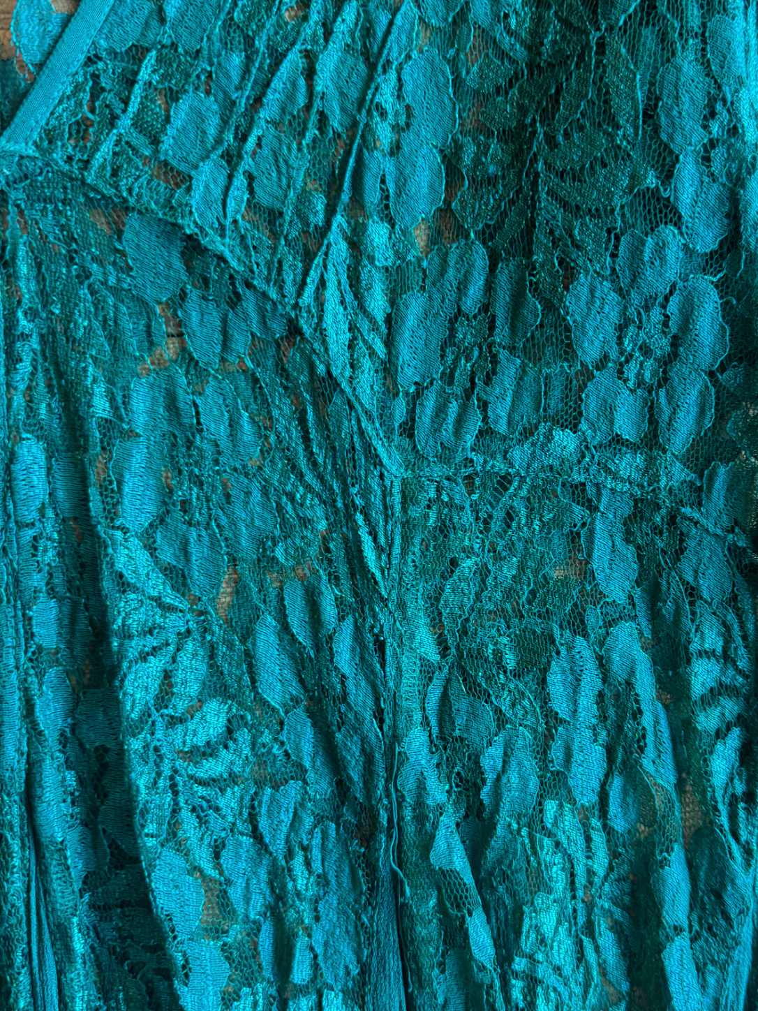 Emerald Bohemian Lace Maxi Dress