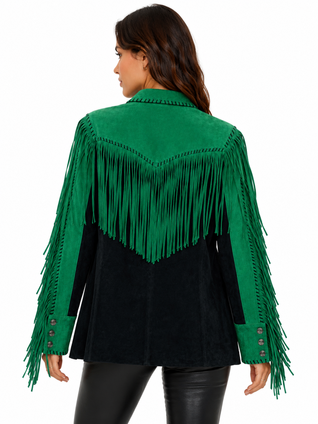 On The Road Again Leather Fringe Jacket