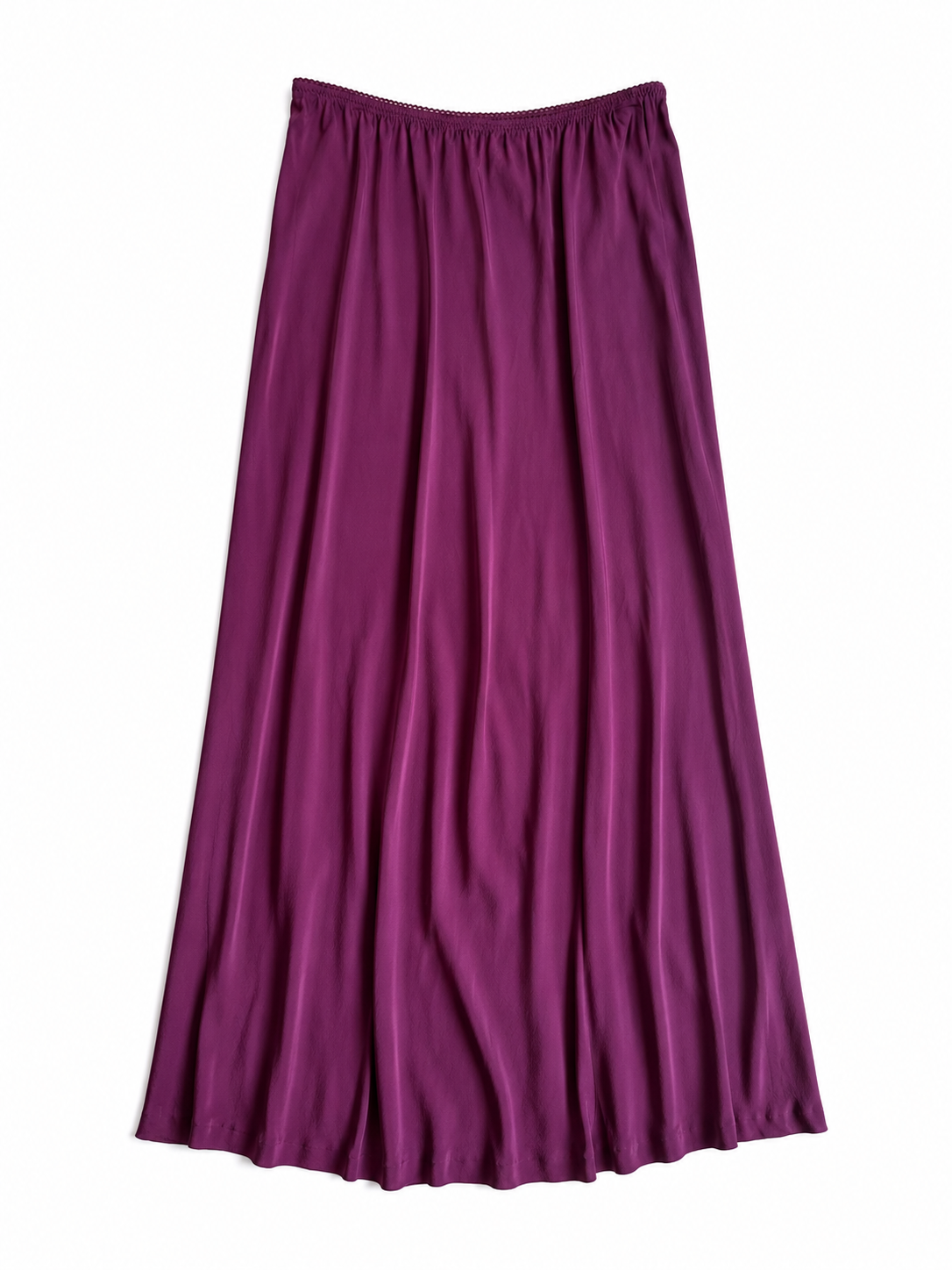 Stone Fruit Silk Maxi Skirt