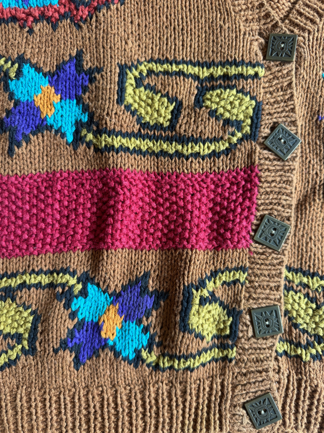 Happy Trails Hand Knit Sweater