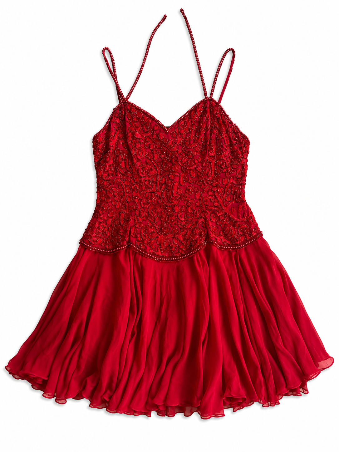 Cherry Bomb Silk Swing Dress