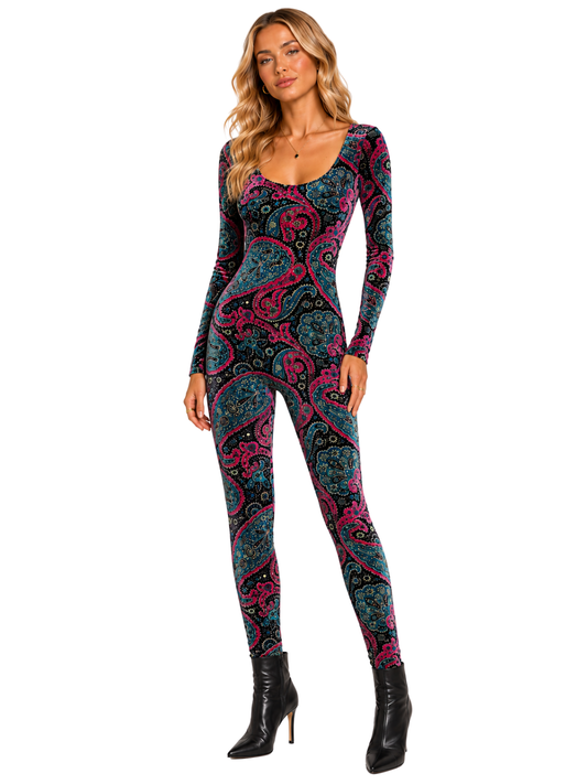 Crushed Velvet Janice Jumpsuit