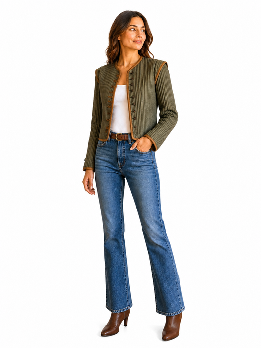 Olive + Copper Structured Jacket