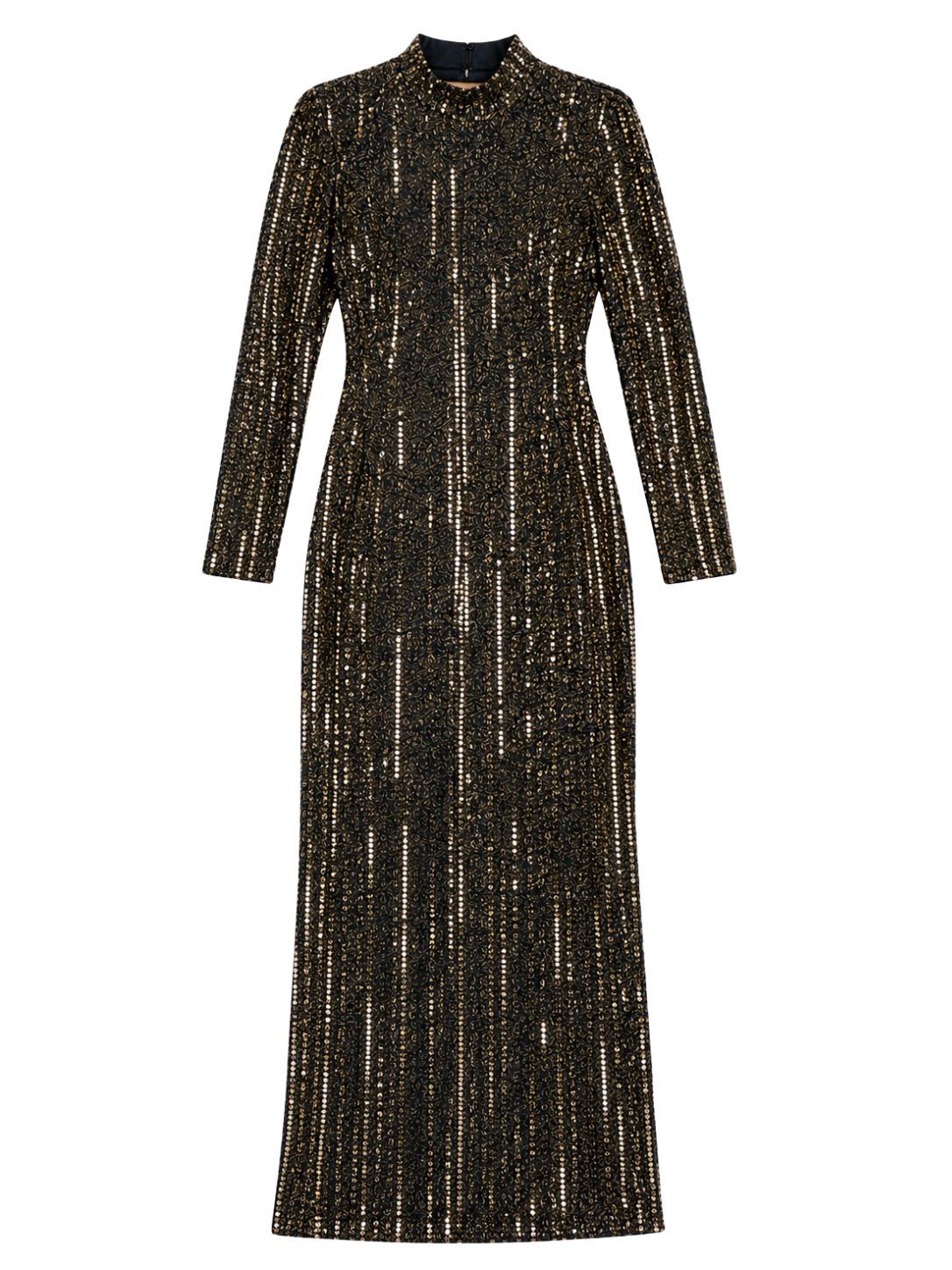 Glitzy Gold Sequin Gown