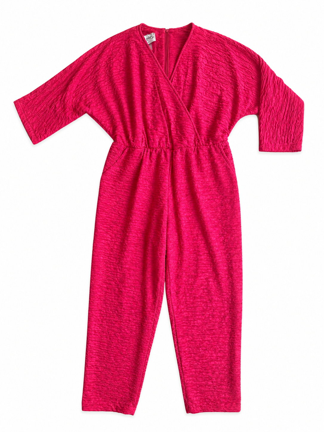 Cherry Red Ruched Pantsuit