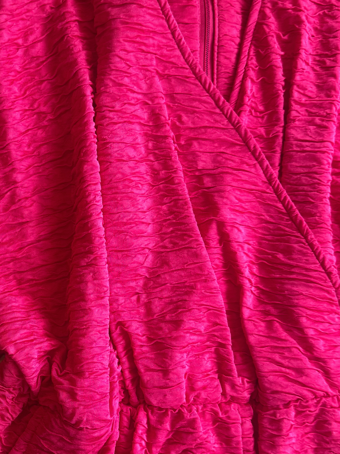 Cherry Red Ruched Pantsuit