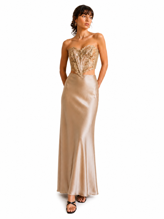 Christian Dior Gold Corset Top