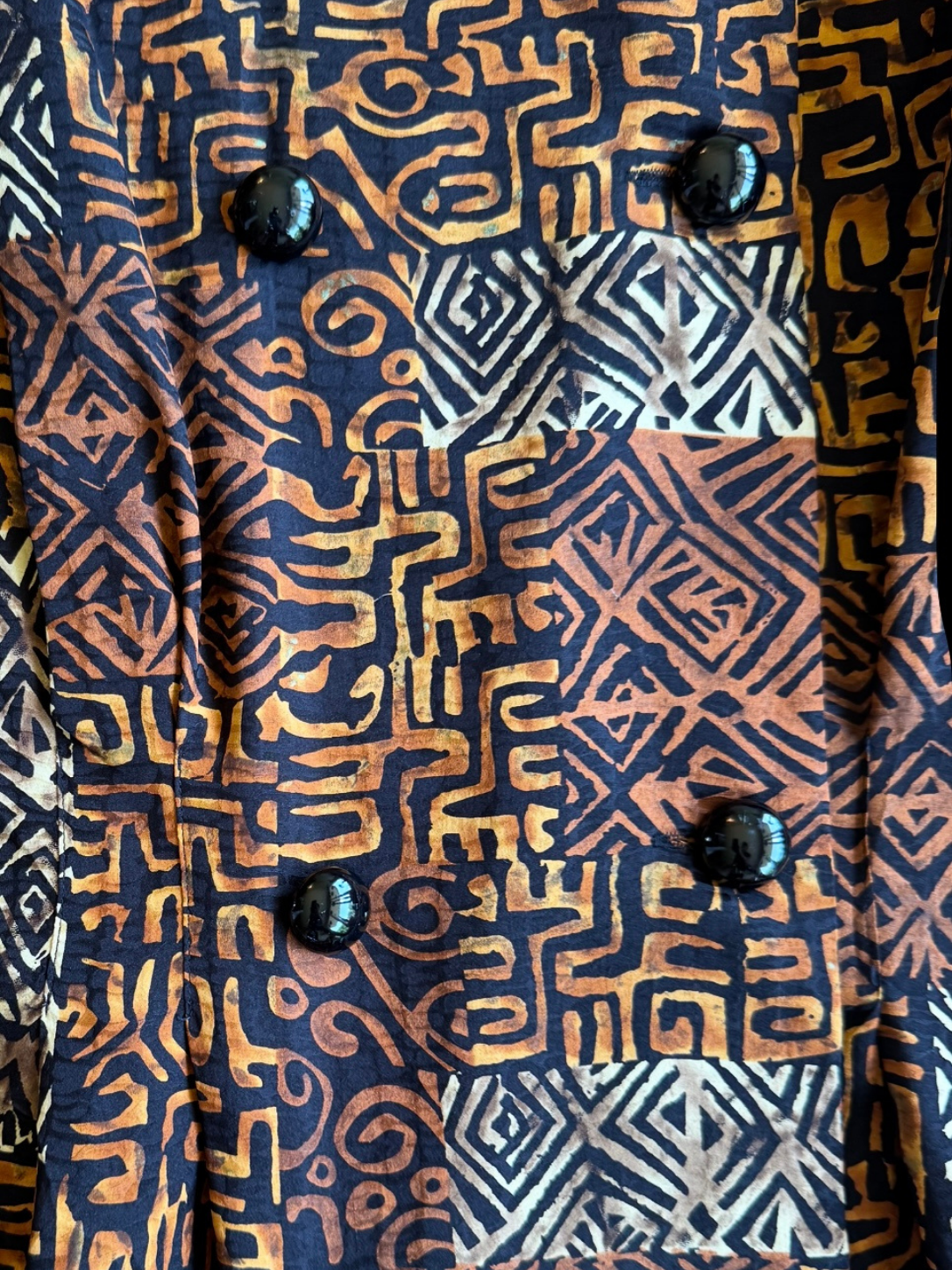 Siren Silk Tribal Midi Dress