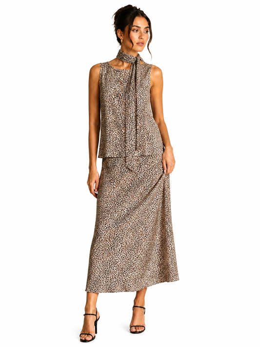 Parisian Nights Silk Maxi Dress
