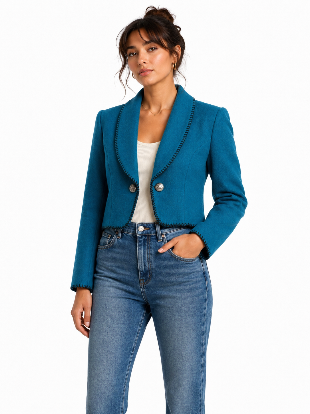 Western Jewel Woolen Waistcoat