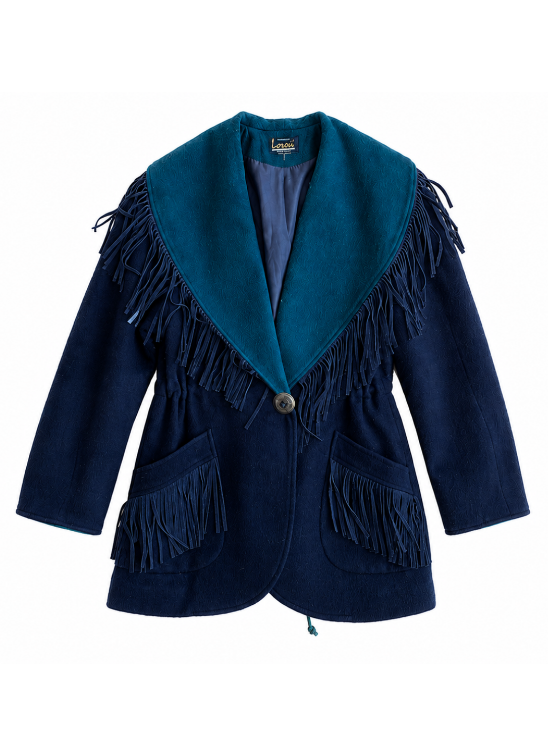 Western Wool Fringe Overcoat