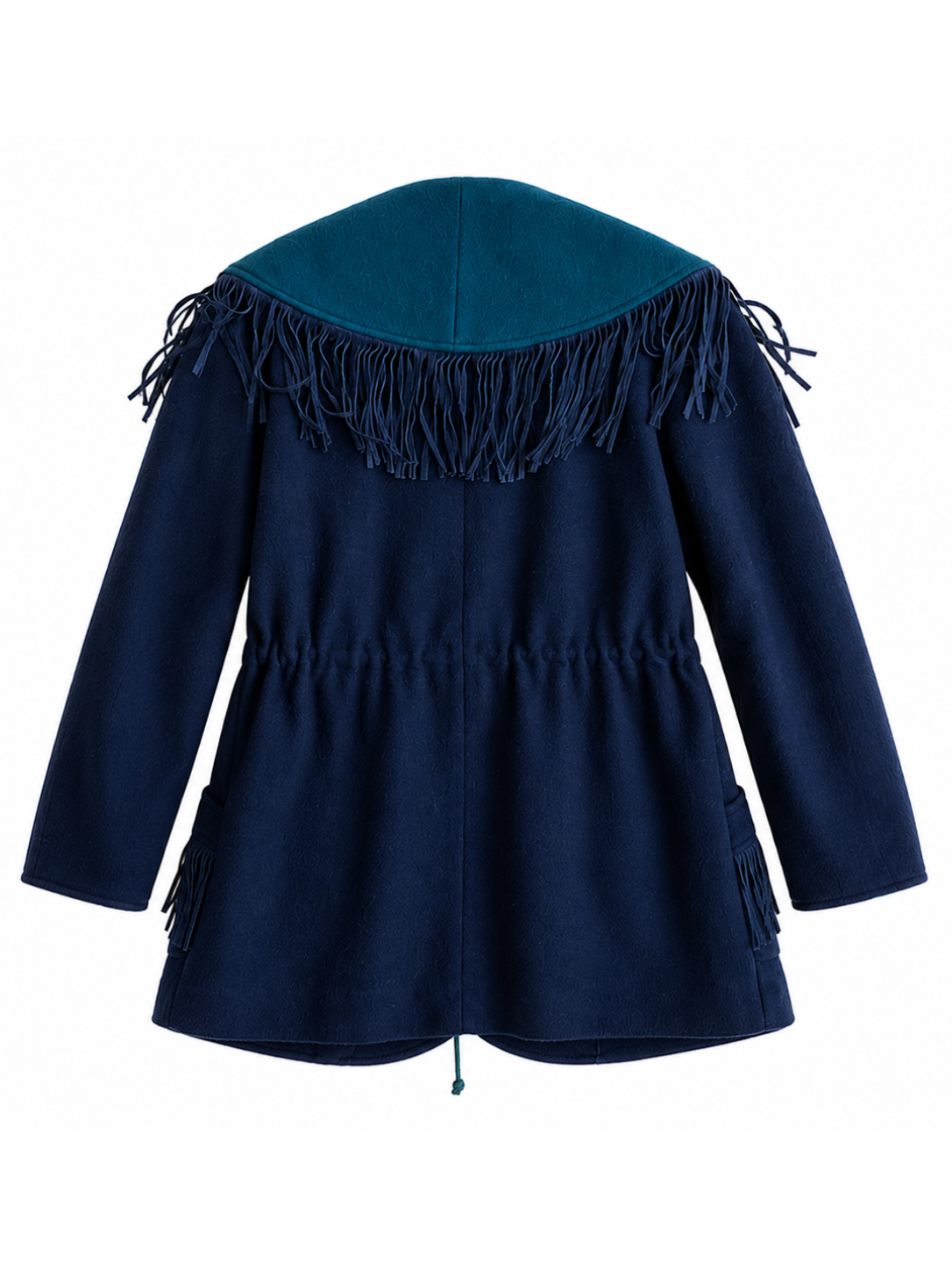 Western Wool Fringe Overcoat